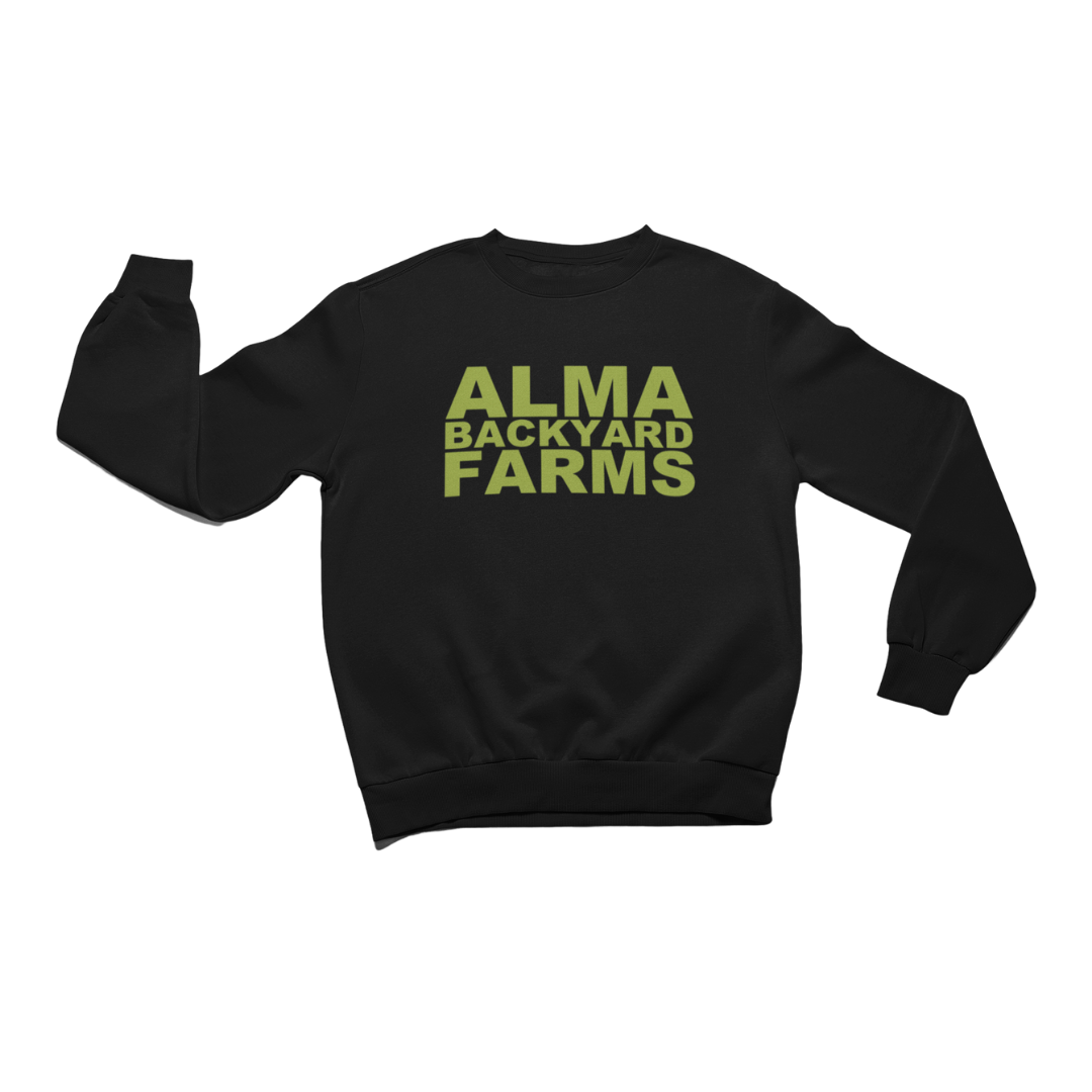 ABF Black sweatshirt w/green logo