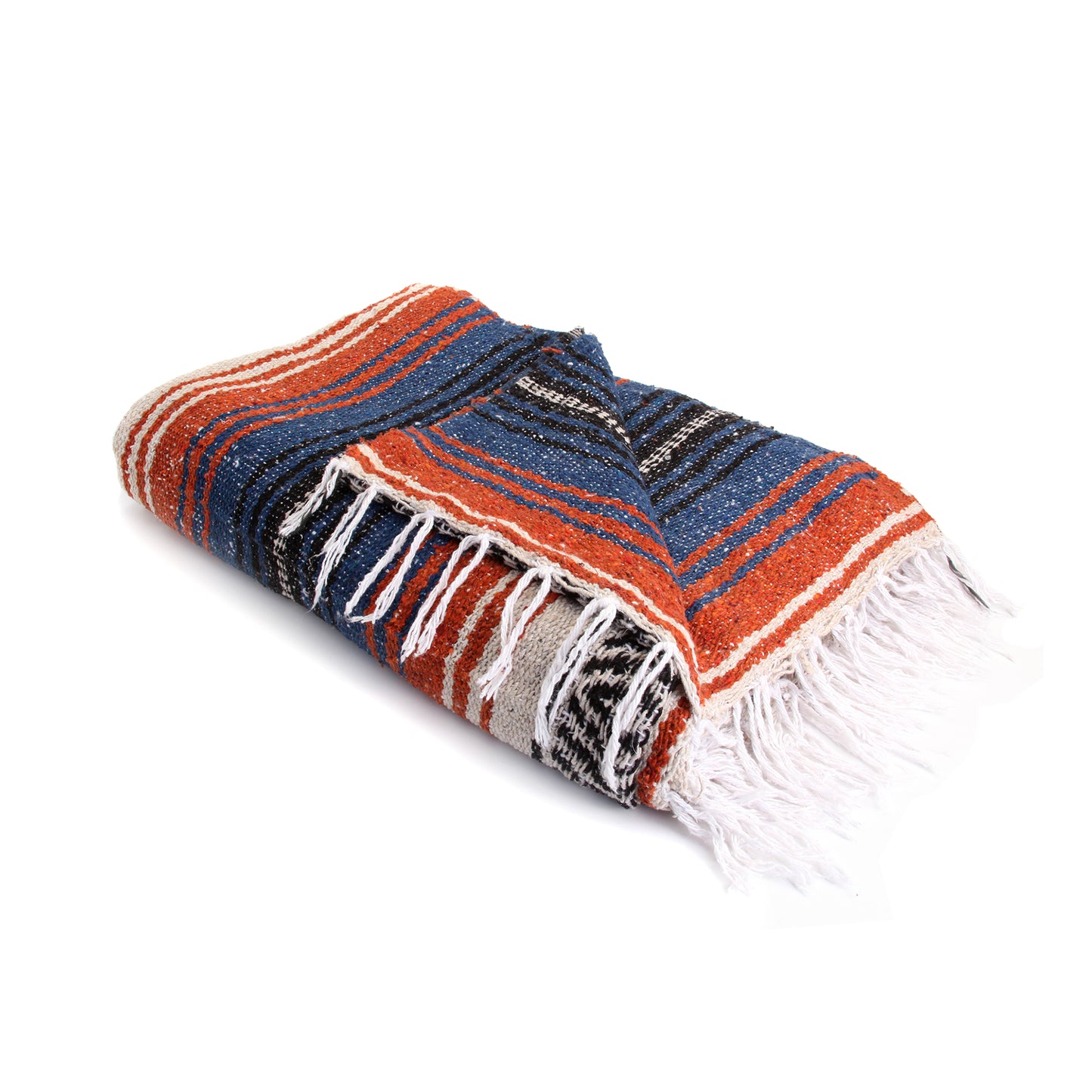 Striped Throw Blanket-Terracotta