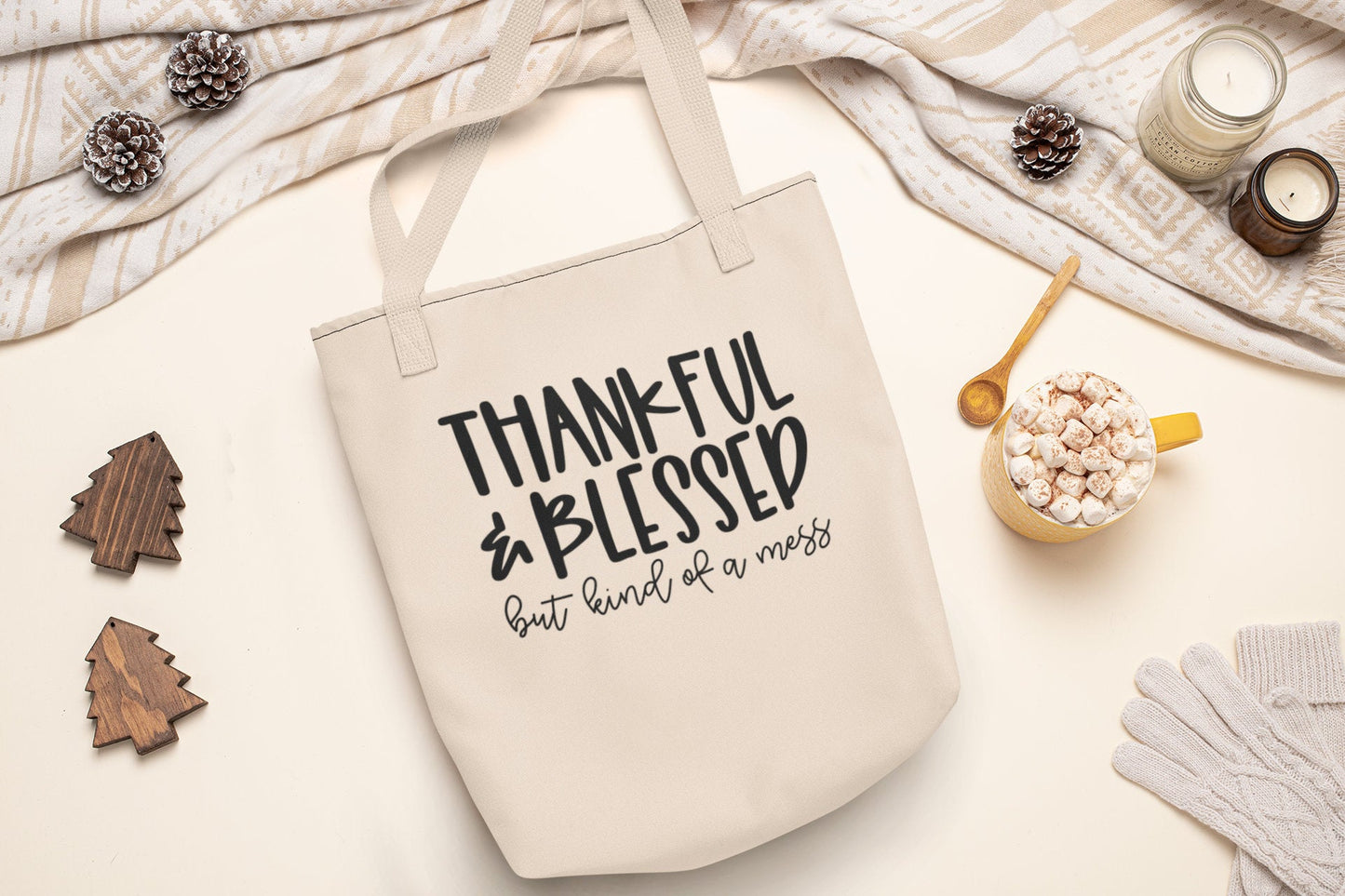 Thankful and Blessed Tote